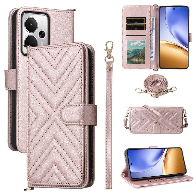 Lederhüllen Realme 14t 5g Handyhülle Riemen Und Schulterriemen