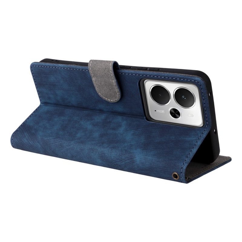 Lederhüllen Realme 14t 5g Rfid-schutz In Wildlederoptik