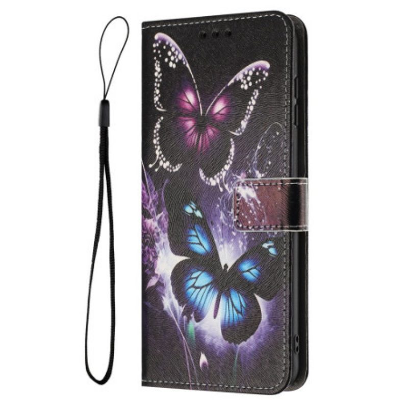 Lederhüllen Realme 14t 5g Zwei Schmetterlinge