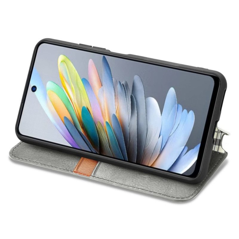 Flip Case Für Xiaomi Redmi Note 14 5g Vintage-lederoptik