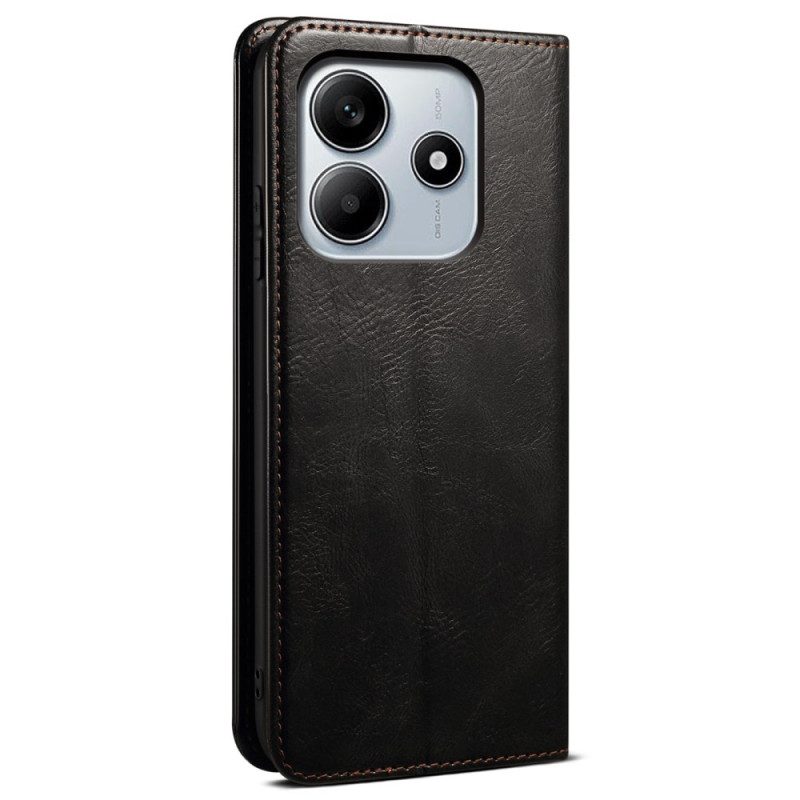 Flip Case Xiaomi Redmi Note 14 5g Gewachstes Kunstleder