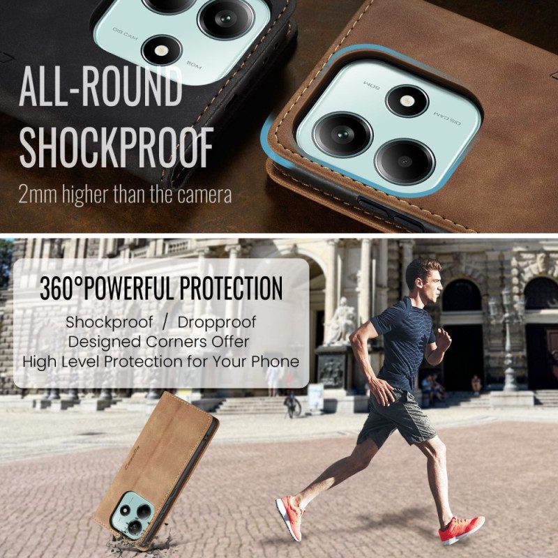 Flip Case Xiaomi Redmi Note 14 5g Handyhülle Caseme Lederoptik