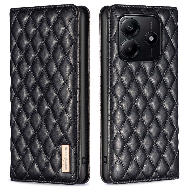 Flip Case Xiaomi Redmi Note 14 5g Handyhülle Gesteppt Binfen Color