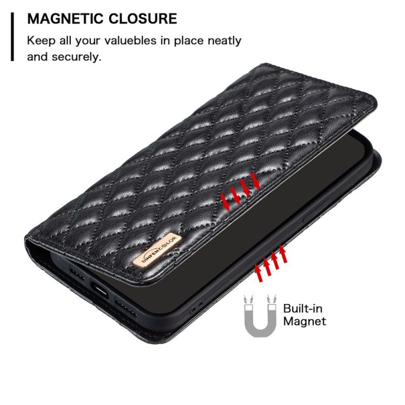 Flip Case Xiaomi Redmi Note 14 5g Handyhülle Gesteppt Binfen Color