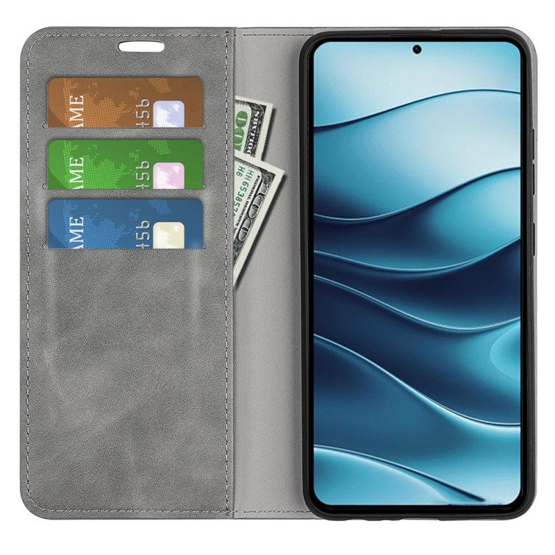 Flip Case Xiaomi Redmi Note 14 5g Handyhülle Lederoptik