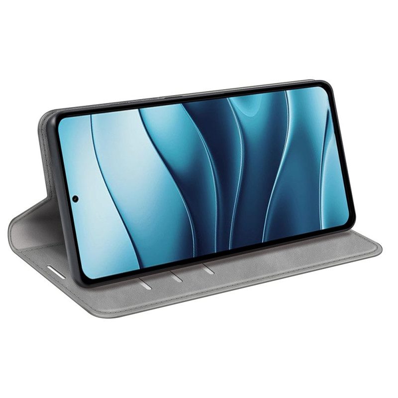 Flip Case Xiaomi Redmi Note 14 5g Handyhülle Lederoptik