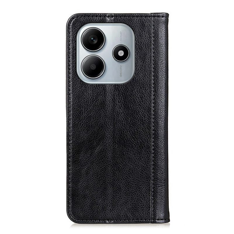 Flip Case Xiaomi Redmi Note 14 5g Handyhülle Spaltleder