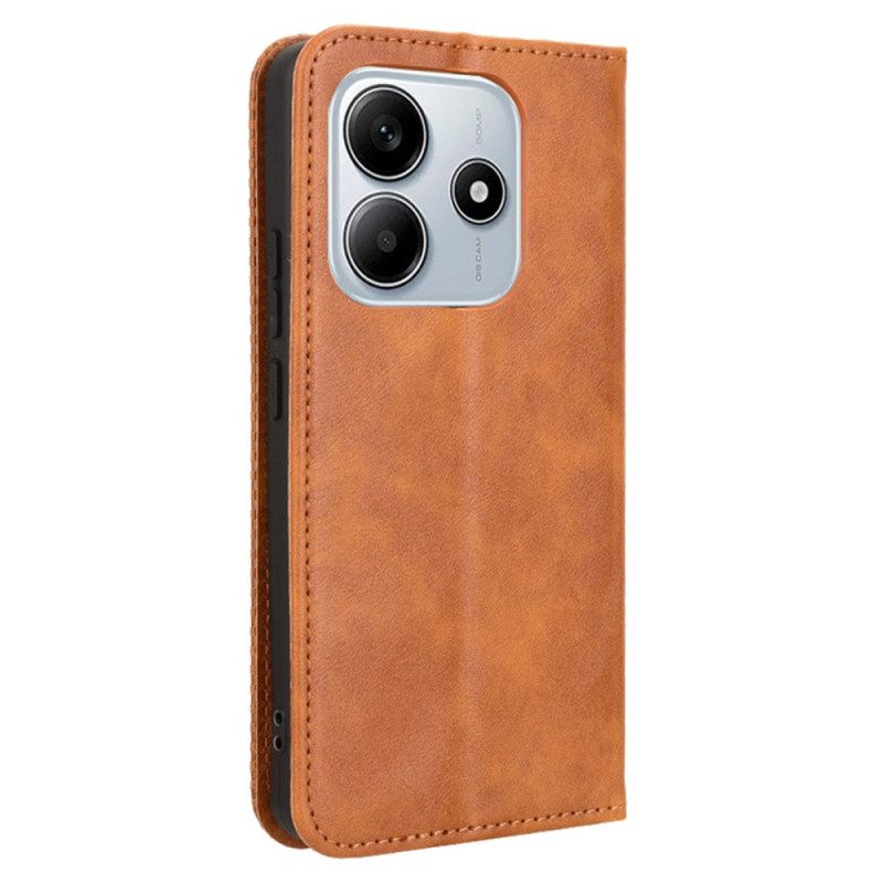 Flip Case Xiaomi Redmi Note 14 5g Vintage-rahmen