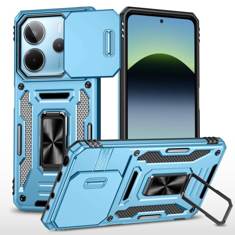 Hülle Für Xiaomi Redmi Note 14 5g Extrem Robust Mit Ständer Und Objektivschutz
