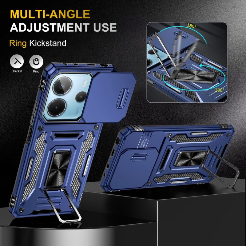 Hülle Für Xiaomi Redmi Note 14 5g Extrem Robust Mit Ständer Und Objektivschutz