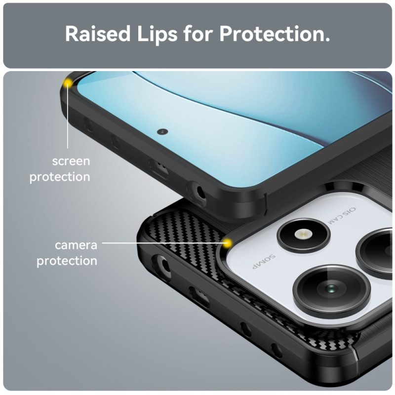 Hülle Xiaomi Redmi Note 14 5g Gebürstete Carbonfaser