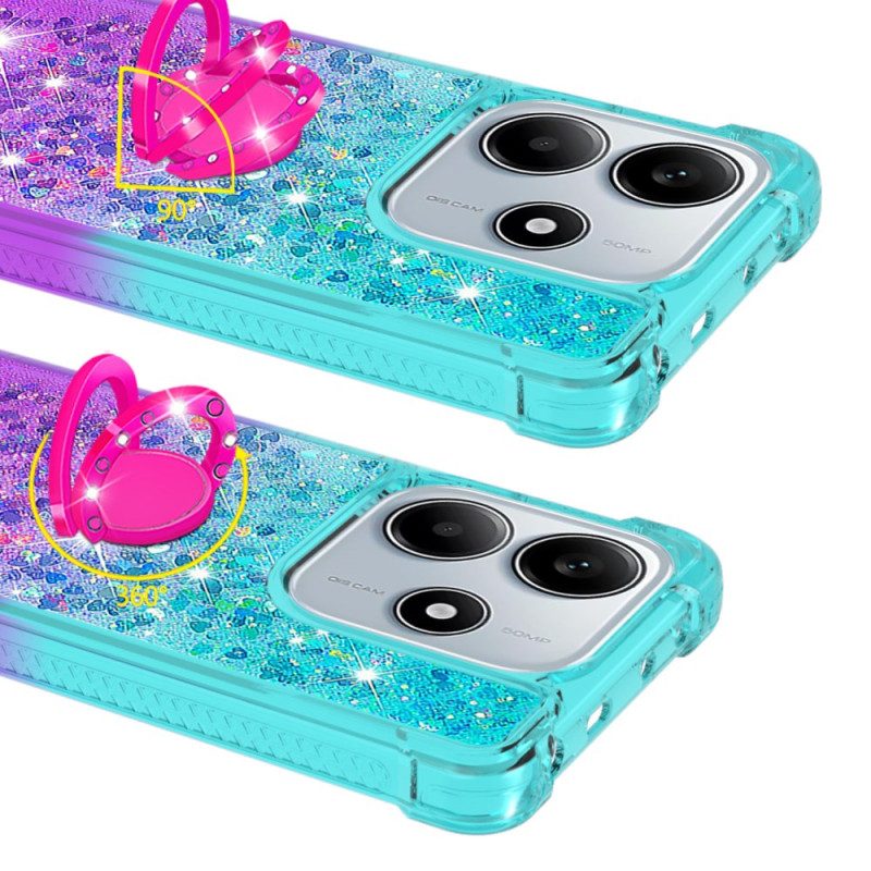 Hülle Xiaomi Redmi Note 14 5g Glitzer-verlauf Mit Halter