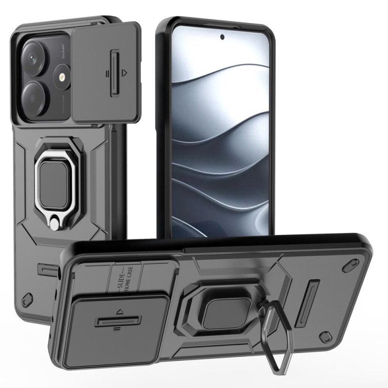 Hülle Xiaomi Redmi Note 14 5g Handyhülle Multifunktional Mit Halter Und Linsenschutz