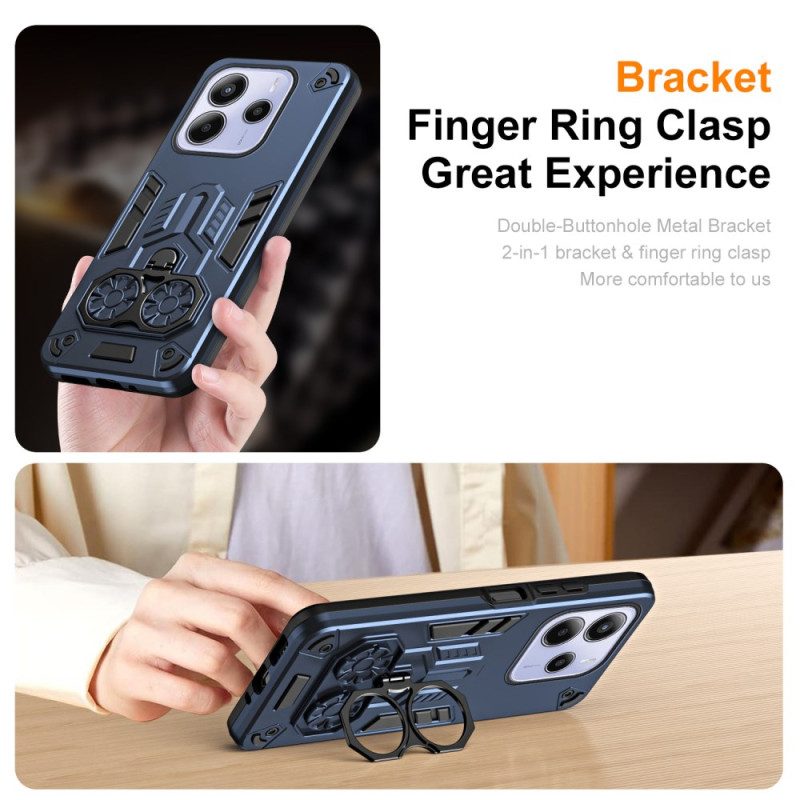 Hülle Xiaomi Redmi Note 14 5g Ringhalter In Metalloptik