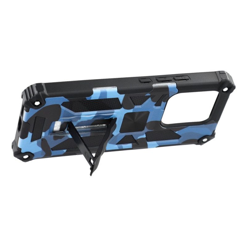 Hülle Xiaomi Redmi Note 14 5g Robust Mit Integriertem Ständer Tarnmuster