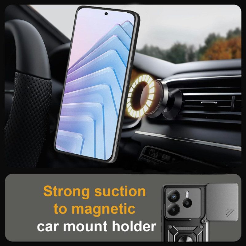 Hülle Xiaomi Redmi Note 14 5g Schiebebare Kameraabdeckung Und Ständer