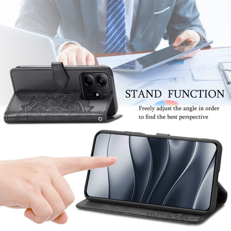 Lederhüllen Für Xiaomi Redmi Note 14 5g Barockes Mandala