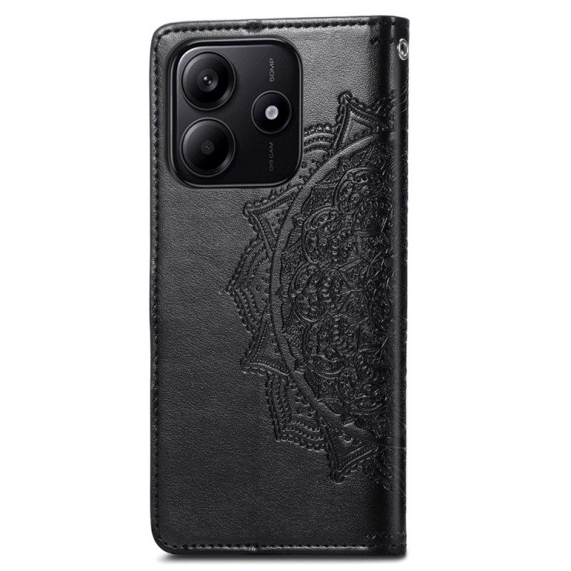 Lederhüllen Für Xiaomi Redmi Note 14 5g Barockes Mandala