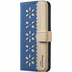 Lederhüllen Für Xiaomi Redmi Note 14 5g Blumenmuster Binfen Color