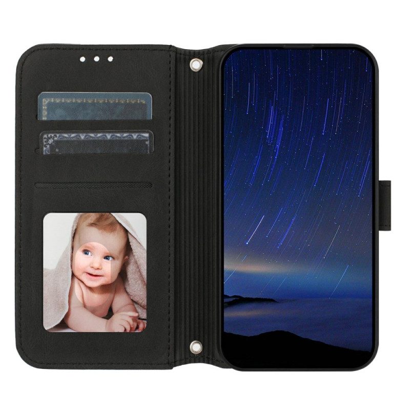 Lederhüllen Für Xiaomi Redmi Note 14 5g Friesmuster Mit Riemen