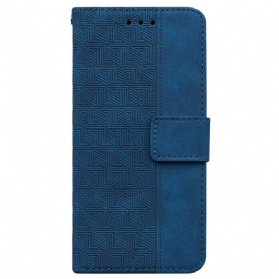 Lederhüllen Für Xiaomi Redmi Note 14 5g Gewebtes Muster Mit Riemen