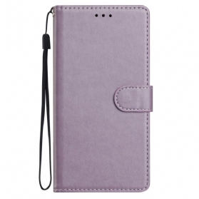 Lederhüllen Für Xiaomi Redmi Note 14 5g Glattlederoptik Mit Riemen