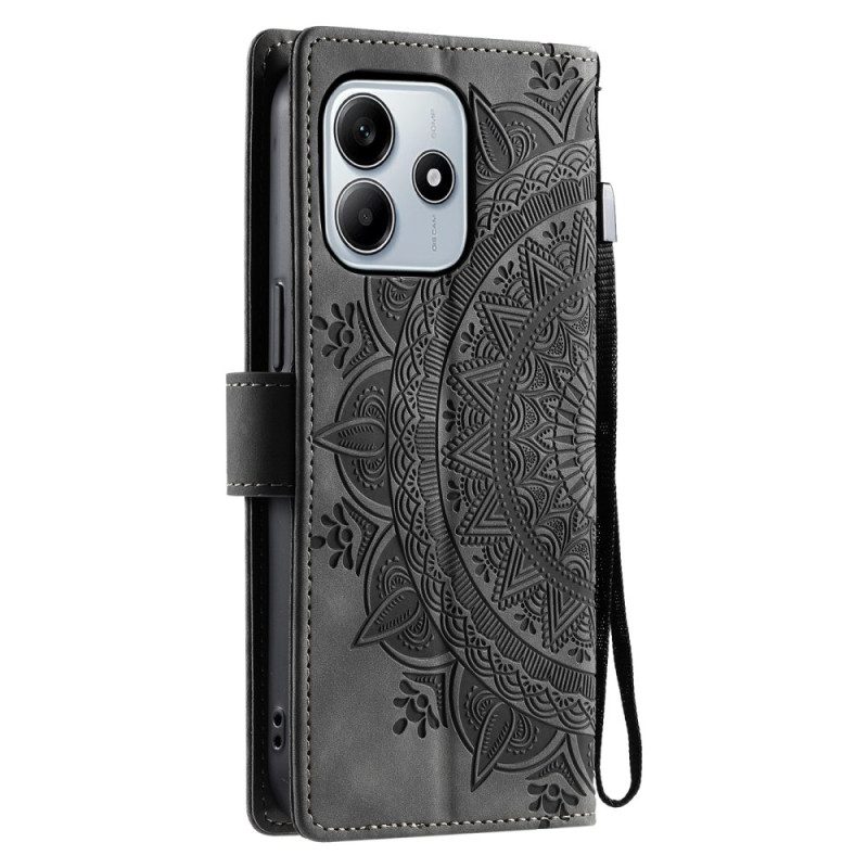 Lederhüllen Für Xiaomi Redmi Note 14 5g Mandala-wildleder-effekt