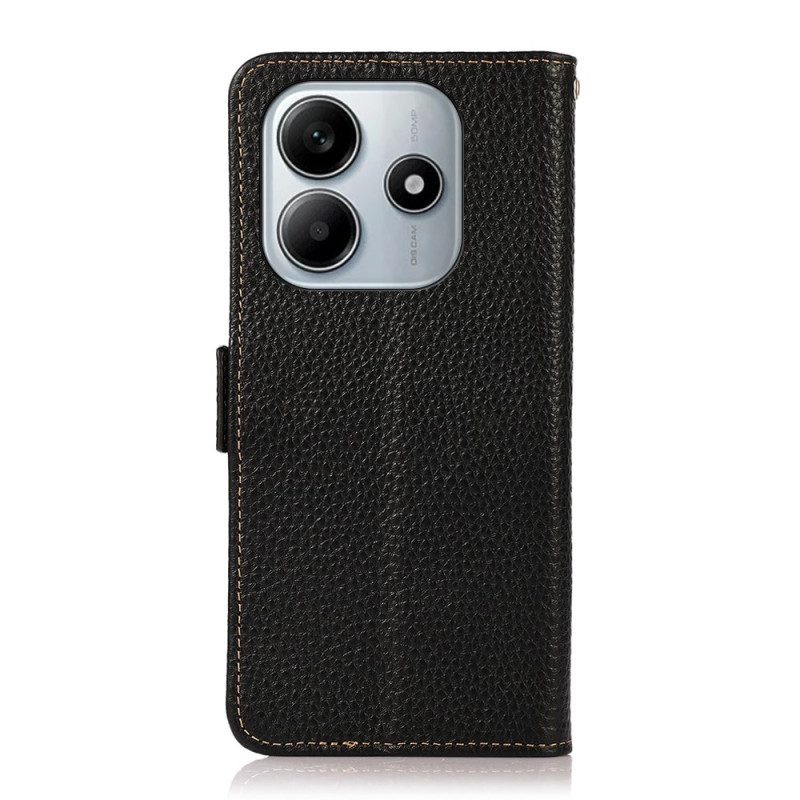 Lederhüllen Für Xiaomi Redmi Note 14 5g Rfid-geldbörse Khazneh