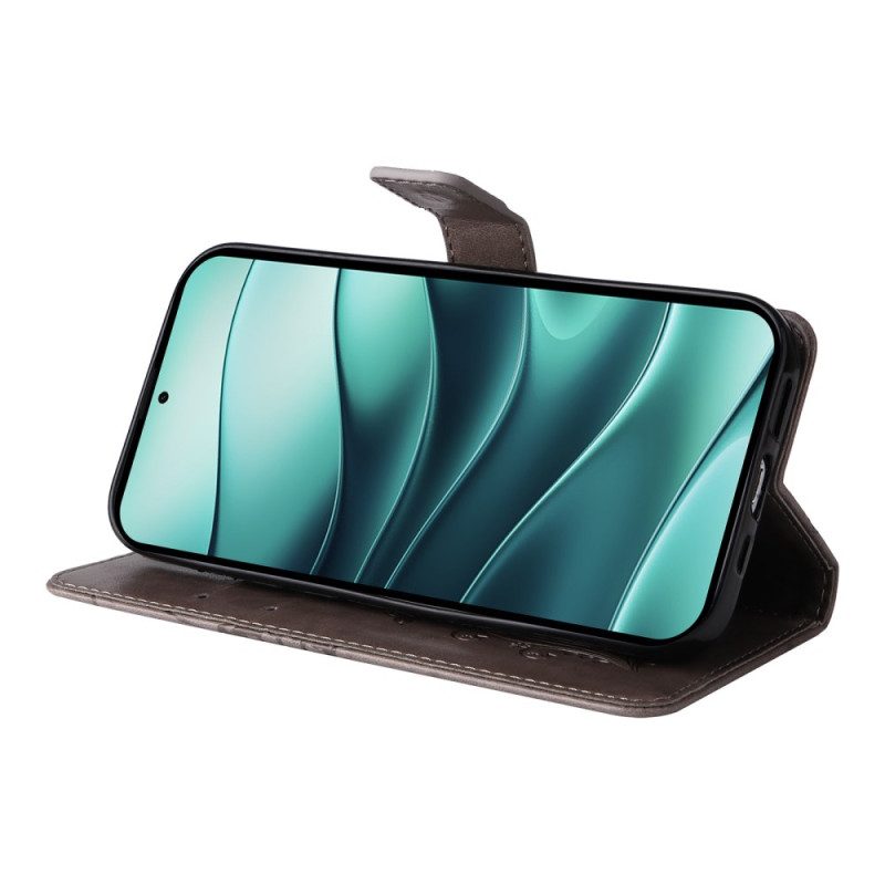 Lederhüllen Für Xiaomi Redmi Note 14 5g Riesige Schmetterlinge Mit Riemen