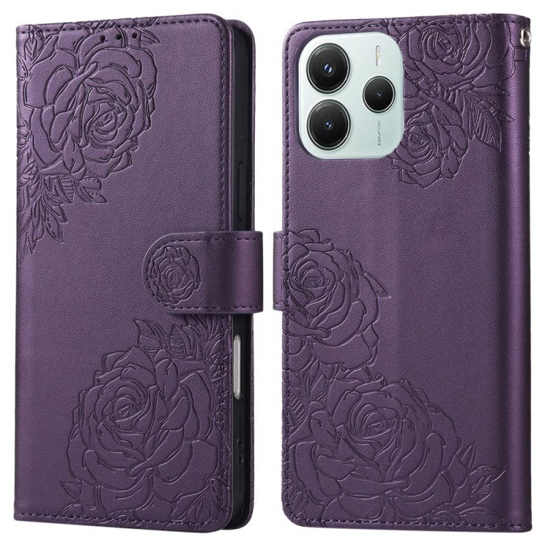 Lederhüllen Xiaomi Redmi Note 14 5g Floral