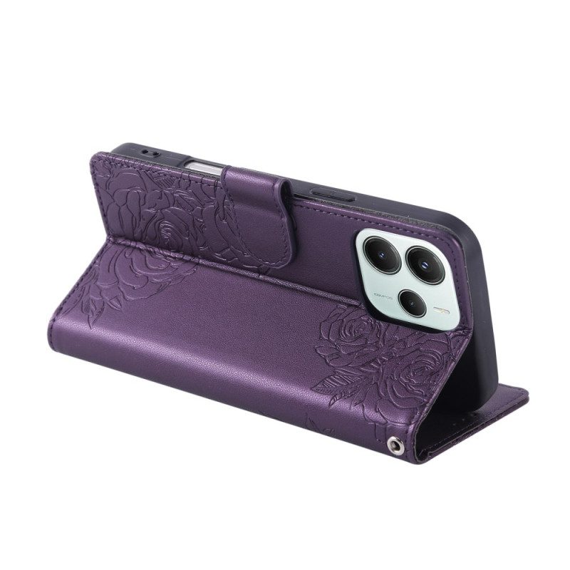 Lederhüllen Xiaomi Redmi Note 14 5g Floral