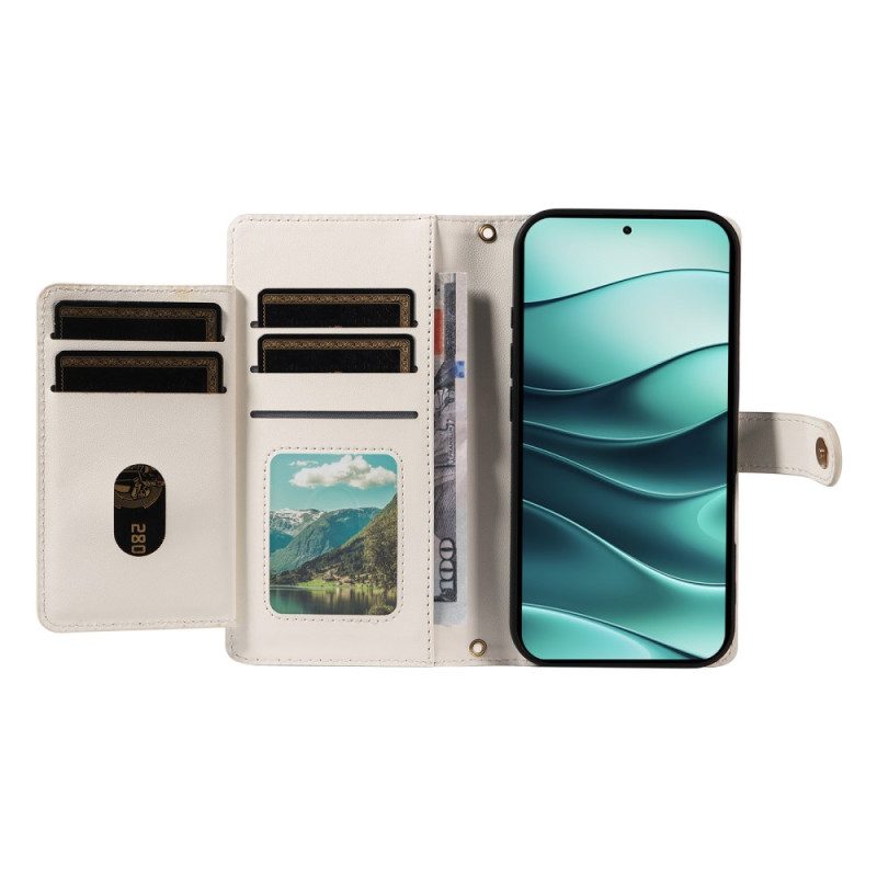 Lederhüllen Xiaomi Redmi Note 14 5g Gesteppt Mit Riemen