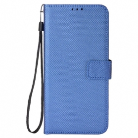 Lederhüllen Xiaomi Redmi Note 14 5g Handyhülle Diamantstruktur