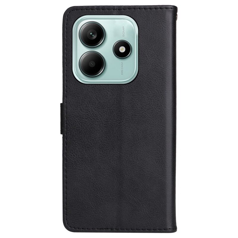 Lederhüllen Xiaomi Redmi Note 14 5g Handyhülle Kunstleder Mit Riemen