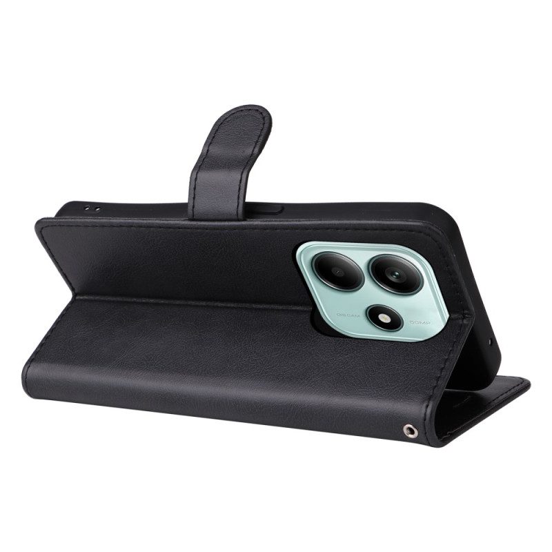 Lederhüllen Xiaomi Redmi Note 14 5g Handyhülle Kunstleder Mit Riemen