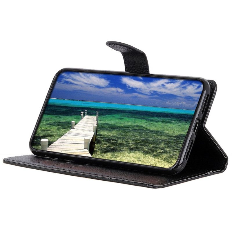 Lederhüllen Xiaomi Redmi Note 14 5g Handyhülle Traditionelles Litschi-kunstleder