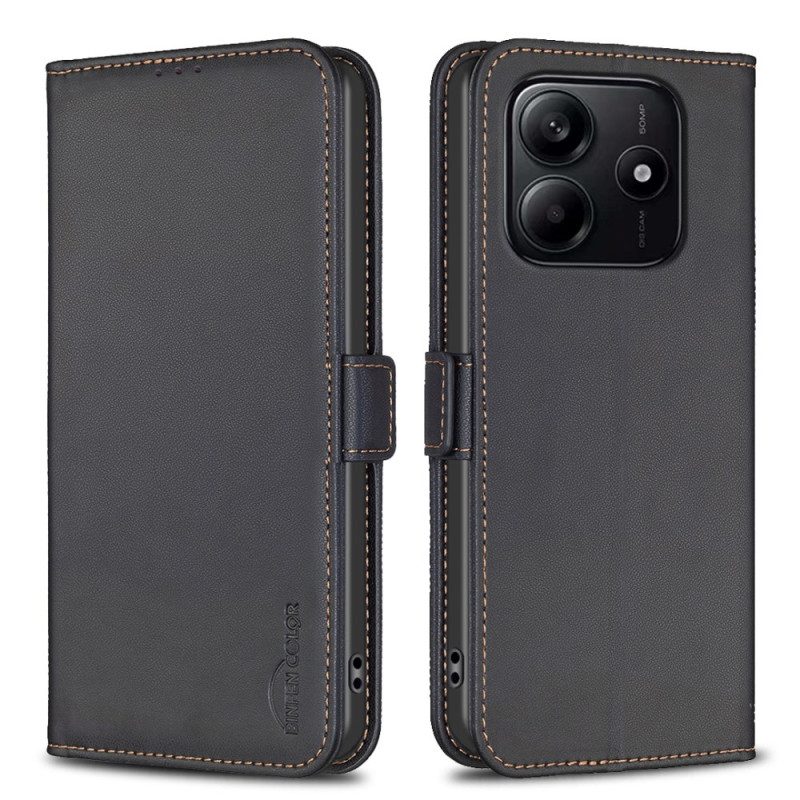 Lederhüllen Xiaomi Redmi Note 14 5g Klassisch Binfen Color