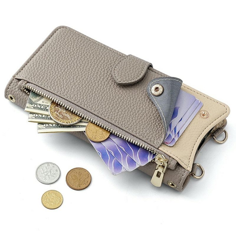 Lederhüllen Xiaomi Redmi Note 14 5g Mit Ständer Und Handschlaufe