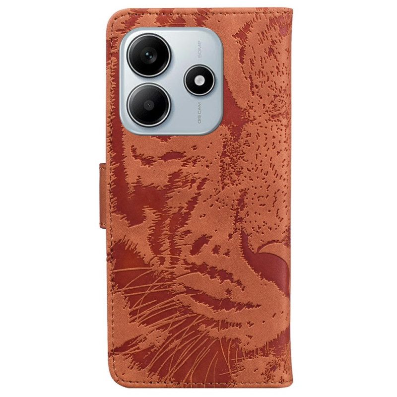 Lederhüllen Xiaomi Redmi Note 14 5g Tigerprint