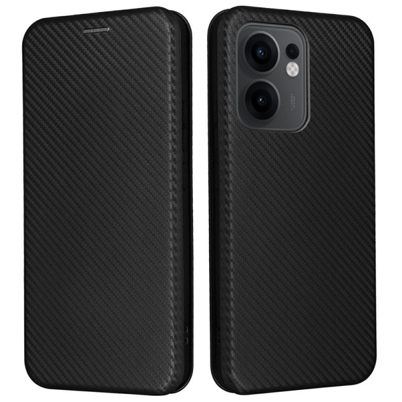 Flip Case Für Oppo Reno 13f 4g / 5g / 13 Fs 5g Carbonfaser