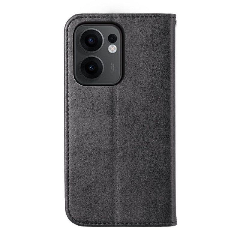 Flip Case Für Oppo Reno 13f 4g / 5g / 13 Fs 5g Rauten Und Riemen