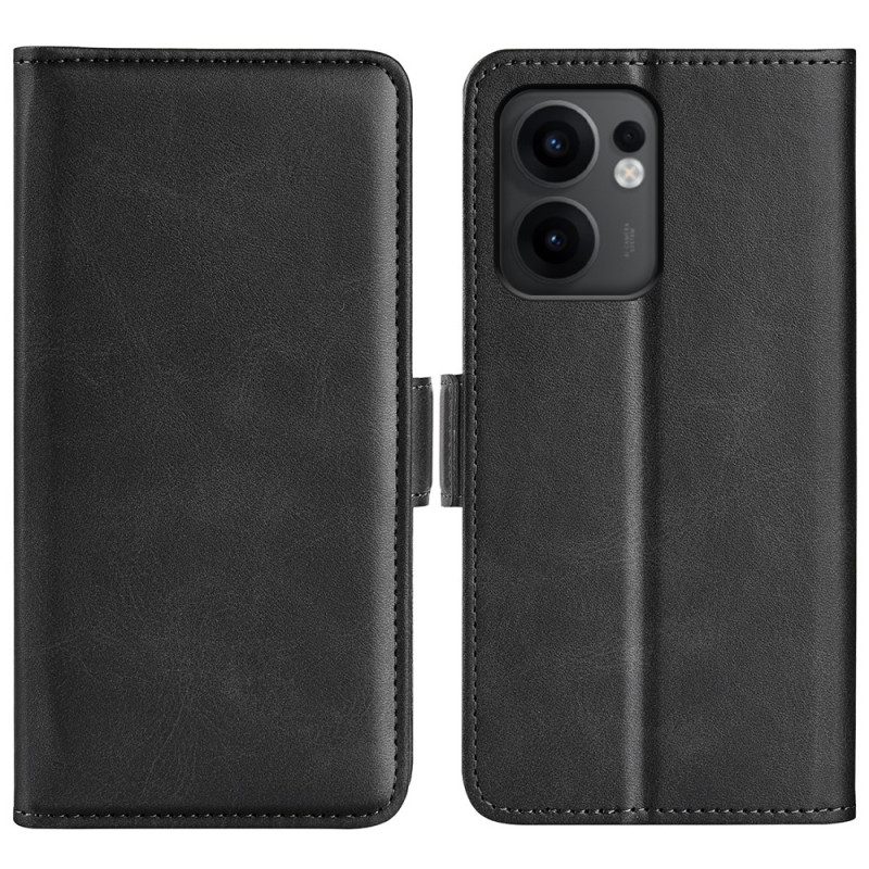 Lederhüllen Oppo Reno 13f 4g / 5g / 13 Fs 5g Doppelverschluss