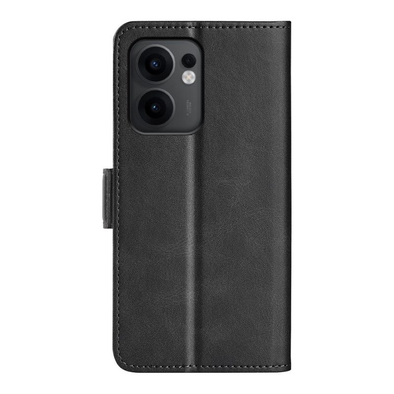 Lederhüllen Oppo Reno 13f 4g / 5g / 13 Fs 5g Doppelverschluss