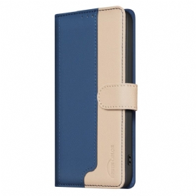 Lederhüllen Oppo Reno 13f 4g / 5g / 13 Fs 5g Handyhülle Zweifarbig Binfen Color