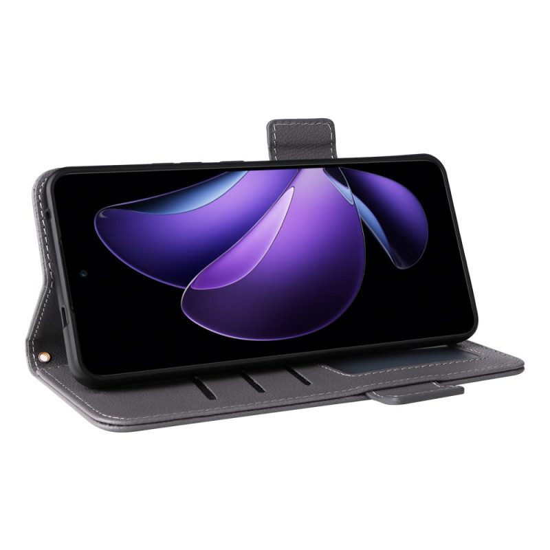 Lederhüllen Oppo Reno 13f 4g / 5g / 13 Fs 5g Lanyard Aus Litschi-kunstleder