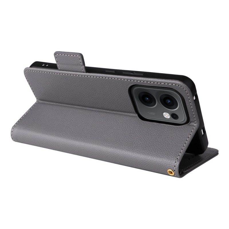 Lederhüllen Oppo Reno 13f 4g / 5g / 13 Fs 5g Lanyard Aus Litschi-kunstleder