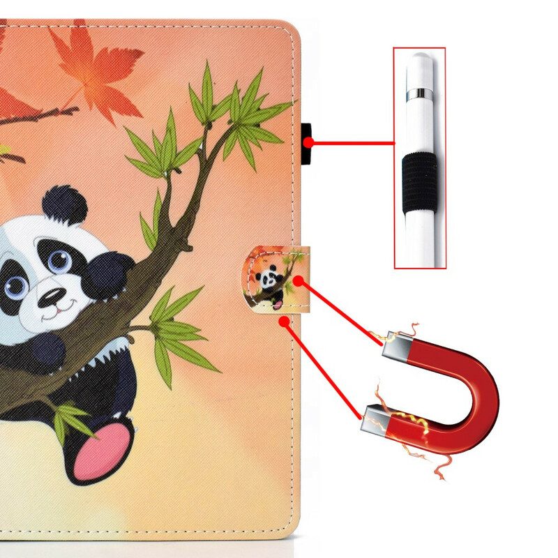 Lederhüllen Für iPad Pro 11" (2021) Süßer Panda