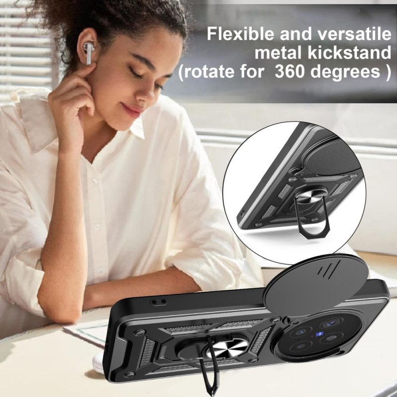 Hülle Für Vivo X200 Pro Schiebebare Kameraabdeckung Und Integrierter Ständer