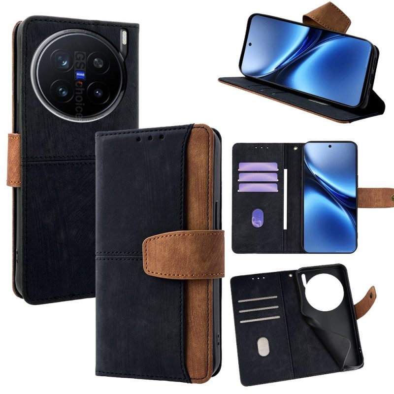 Lederhüllen Vivo X200 Pro Handyhülle 6-lagiger Rfid-schutz