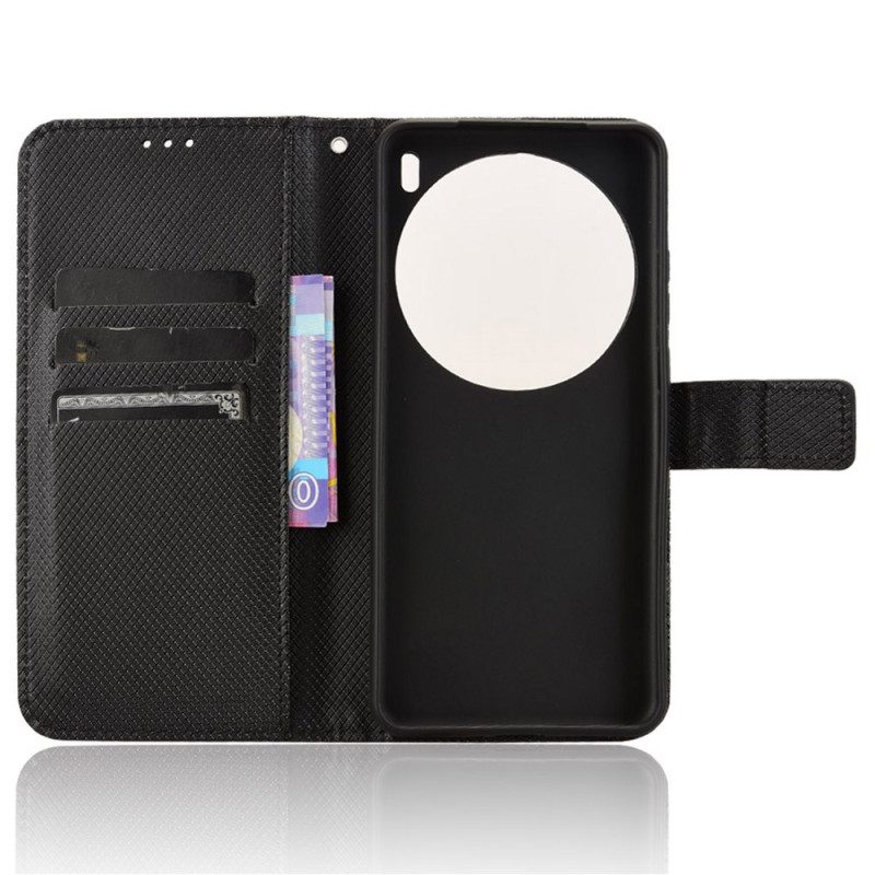 Lederhüllen Vivo X200 Pro Handyhülle Diamantstruktur